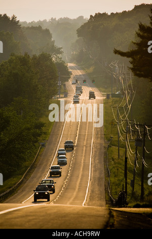 Route 29 Saratoga County New York Stockfoto