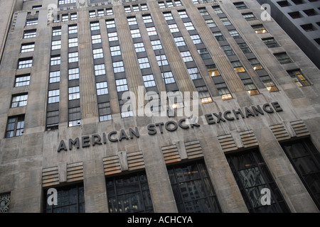 Der American Stock Exchange in New York City USA USA Aktien und Handel Stockfoto