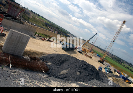 UK-Autobahnbau (5) Stockfoto