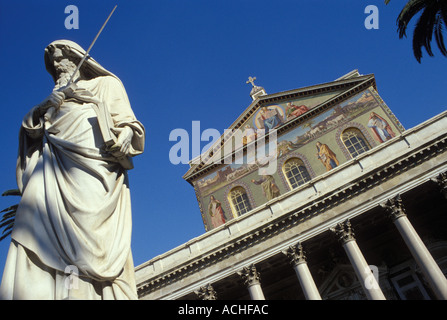 Rom. Italien. Kirche von San Paolo Fuori le Mura. Stockfoto