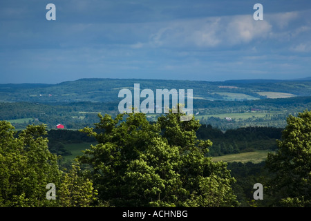 Mohawk Valley, einem roten Scheune, Herkimer County, New York Stockfoto