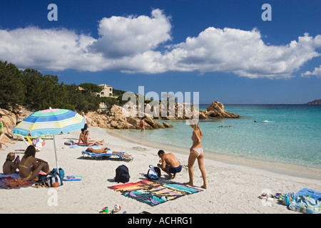 Spiaggia Capriccioli Costa Smeralda Sardinien Italien Stockfoto