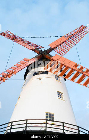 Stare auf Windmühle Stockfoto