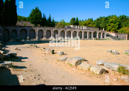 Das Asklepieion Untergeschoss auf der griechischen Insel Kos in der Ägäis. Stockfoto