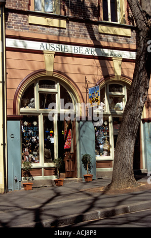 Aussie Bär und Freunde Geschenk-Shop, Rocks, Sydney, New South Wales, Australien Stockfoto