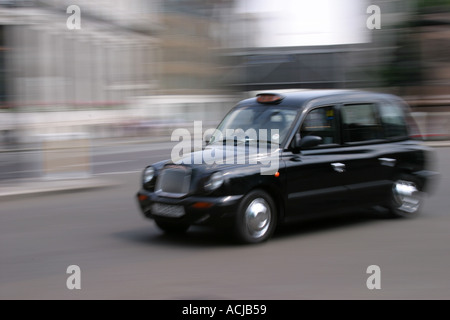 Taxi auf London Straße Stockfoto