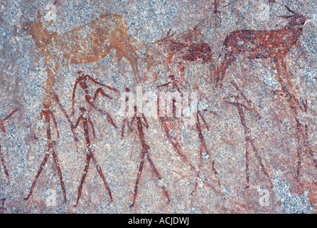 San Rock Art, Matobo Hills Stockfoto