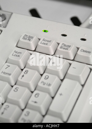 QWERTY-Computer Tastatur Nahaufnahme Stockfoto