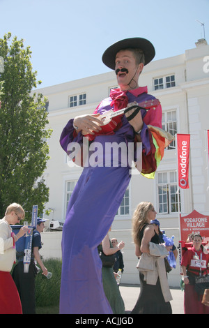 Unterhaltung in Epsom Derby Day Stockfoto