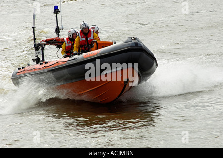 Royal National Lifeboat Institute B Klasse Atlantic 75 Inshore RIB demonstration Stockfoto