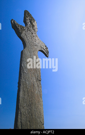 Steinkreuz bei Kilnave Kapelle Isle of Islay Agyll und Bute Schottland Stockfoto