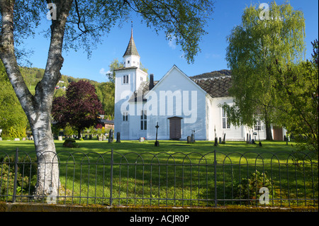 Ulvik Kirche, Ulvik, Hordaland, Norwegen Stockfoto