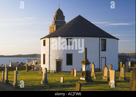 Die Runde Kirche von Bowmore, Isle of Islay, Argyll und Bute, Schottland. Stockfoto