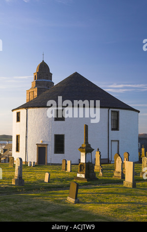 Die Runde Kirche von Bowmore, Isle of Islay, Argyll und Bute, Schottland. Stockfoto