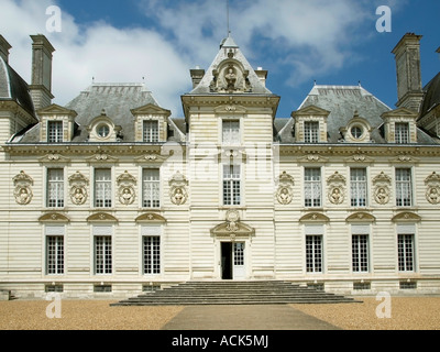 Frankreich-Loire et Cher Schloss Cheverny aus dem 17. Jahrhundert Fassade Stockfoto