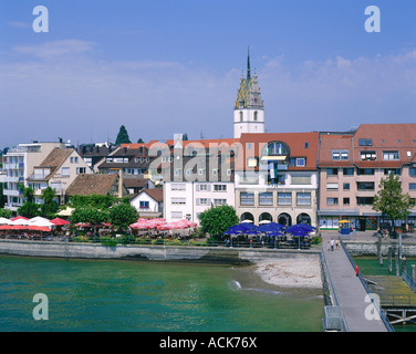 Geographie/Reisen, Deutschland, Baden-Württemberg, Friedrichshafen, Blick auf die Stadt/Stadtansichten, Bodensee, Ufer, Waterside, Additional-Rights - Clearance-Info - Not-Available Stockfoto