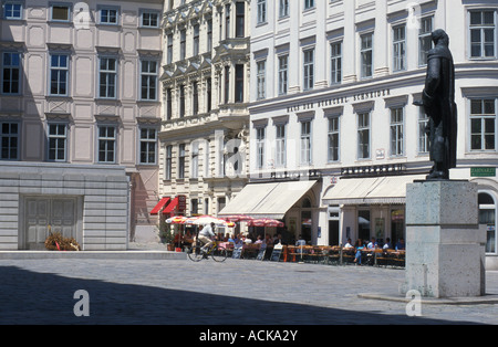 Denkmal von Rachel Whitbread am Judenplatz Ort in Wien Österreich Stockfoto