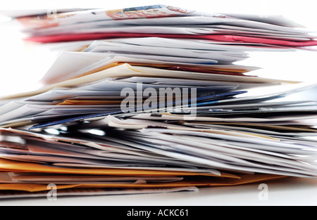 Stapel von Junk-Mail Stockfoto