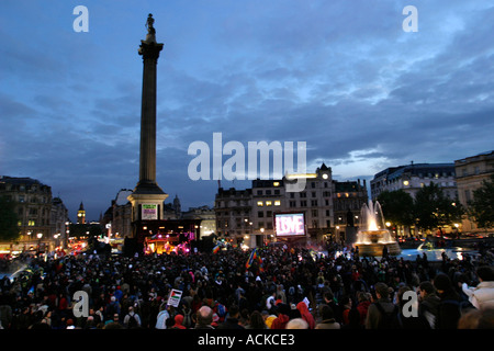 Kundgebung gegen den Krieg im Irak Trafalgar Square in London Stockfoto