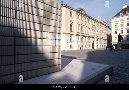 Denkmal von Rachel Whitbread am Judenplatz Ort in Wien Österreich Stockfoto