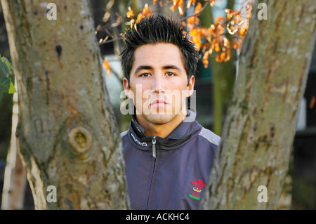 Gavin Henson professionelle Rugby-union-Spieler, spielte für Fischadler, Wales und British and Irish Lions Stockfoto