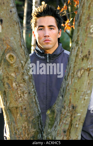 Gavin Henson professionelle Rugby-union-Spieler, spielte für Fischadler, Wales und British and Irish Lions Stockfoto