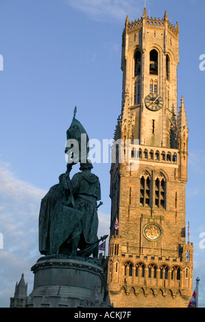 Marktplatz Brügge Belgien Stockfoto