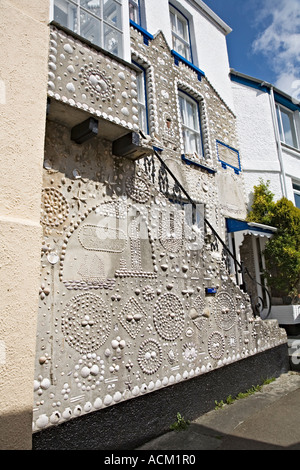 Shell-Haus am Polperro in Cornwall UK Stockfoto