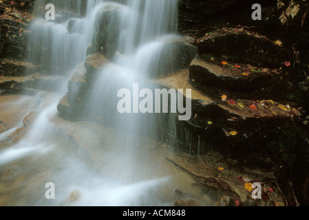 Treppe fällt, fallen Fahrwasser, White Mountains, New Hampshire USA Stockfoto