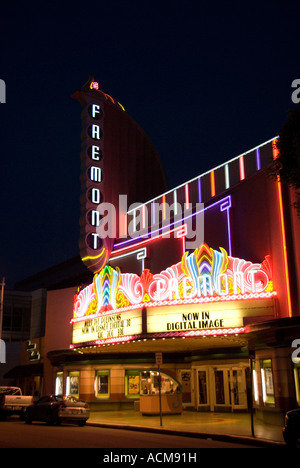 Art-Deco-Fremont Theater in der Innenstadt von San Luis Obispo, Kalifornien Stockfoto