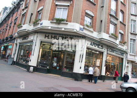 Gun-Shop in Lille Frankreich EU Stockfoto