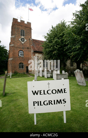 St. Thomas Kirche, die Bradwell Wallfahrt, Bradwell auf Sea, Essex, England, UK Stockfoto