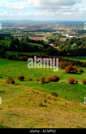 Barrow Wake Aussichtspunkt Crickley Hill Country Park Gloucestershire England UK Stockfoto