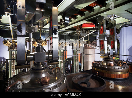 Papplewick viktorianischen Wasser Pumping Station. Im Inneren des Motor-Haus, Ravenshead, Nottingham, UK Stockfoto