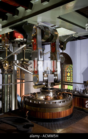 Papplewick viktorianischen Wasser Pumping Station. Im Inneren des Motor-Haus, Ravenshead, Nottingham, UK Stockfoto