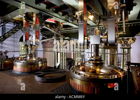 Papplewick viktorianischen Wasser Pumping Station. Im Inneren des Motor-Haus, Ravenshead, Nottingham, UK Stockfoto