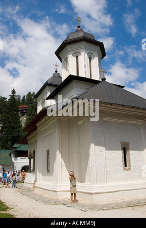 Sinaia, Siebenbürgen, Rumänien. Kloster Sinaia Biserica Veche / Alte Kirche (1695) Stockfoto