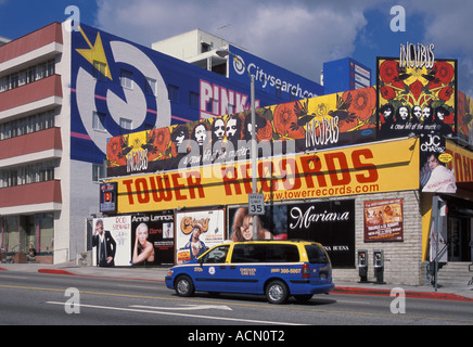 Tower Records Sunset Blvd Los Angeles California Vereinigten Staaten von Amerika Stockfoto