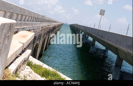 Seven Mile Bridge in Florida Keys Stockfoto