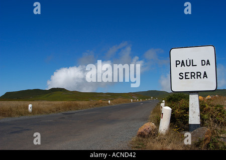 Landstraße Paul da Serra, Madeira Stockfoto