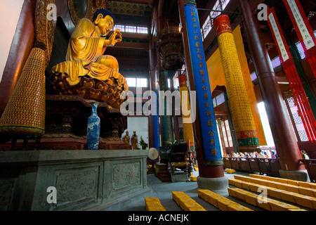 Siddhartha Gautama Buddha Statue Lingyin Tempel Hangzhou China Stockfoto