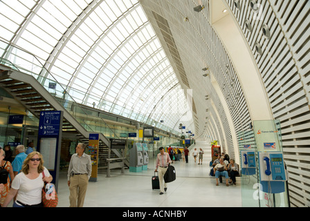 Avignon Frankreich TGV-Bahnhof Stockfoto