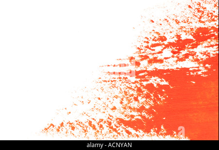 Orange schnell links nach rechts abstrakte Malerei Stockfoto