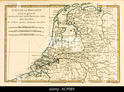 Karte von Holland ca. 1760
