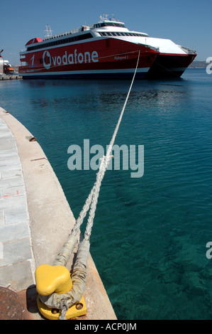 Hellenic Seaways Highspeed 1 Liegeplatz in Milos, Griechenland Stockfoto