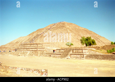 Pyramide der Sonne Teotihuacan, Mexiko Stockfoto
