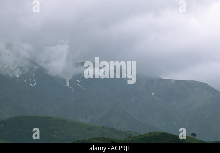 Kaikoura Range in der Nähe von Kaikoura Canterbury Südinsel Neuseeland Stockfoto