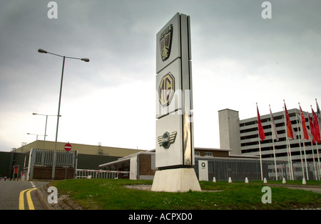 DIE MG ROVER LONGBRIDGE AUTO PRODUKTIONSSTÄTTE IN DER NÄHE VON BIRMINGHAM UK Stockfoto