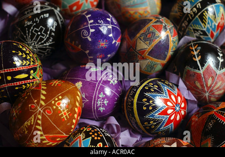 Ukrainische Pysanka Eiern Ostereier Stockfoto