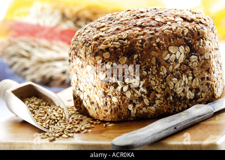 Vollkornbrot, close-up Stockfoto